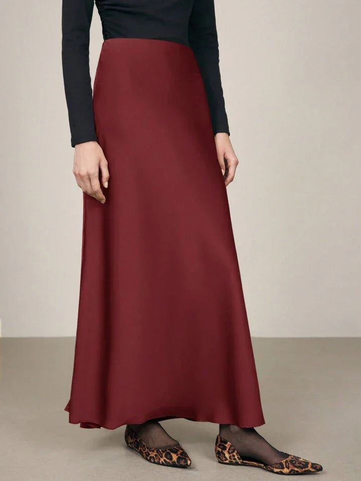 Μινιμαλιστική σατέν φούστα - LA FEMME WANDERER