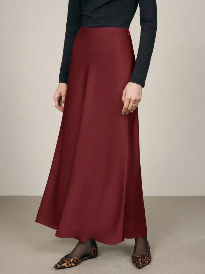 Μινιμαλιστική σατέν φούστα - LA FEMME WANDERER