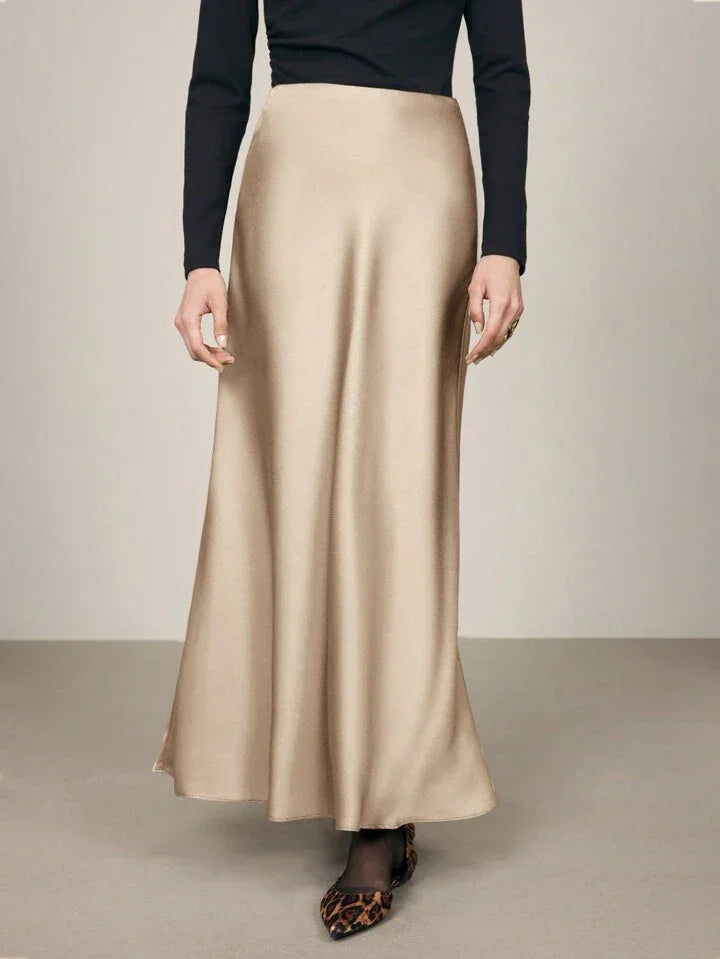 Μινιμαλιστική σατέν φούστα - LA FEMME WANDERER