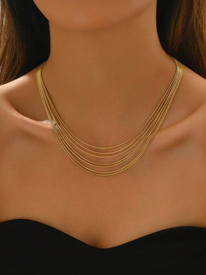 Layered Gold Necklace for Women – Timeless Everyday Fashion Accessory
