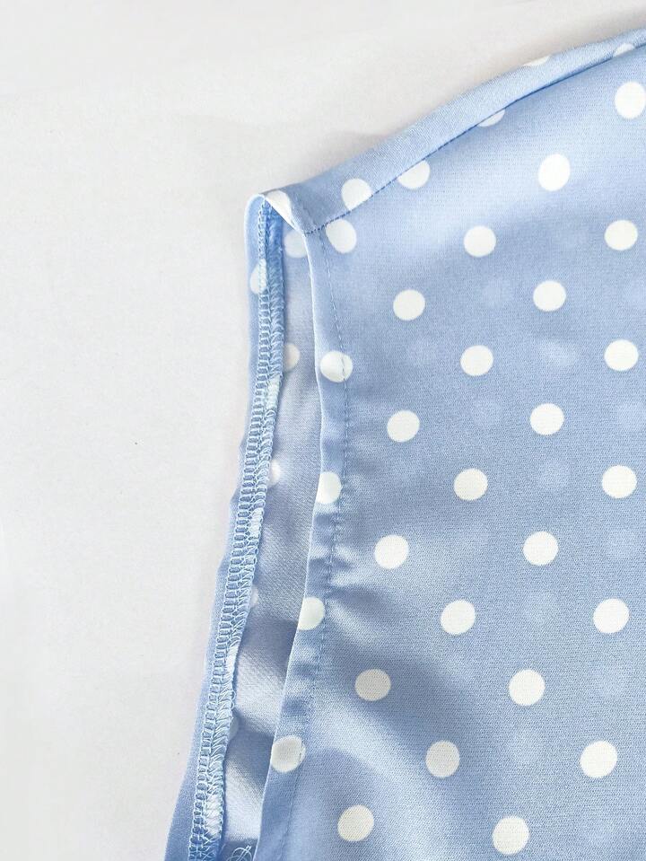 Sky Blue Bow Tie Blouse – Chic Business Casual Office Shirt