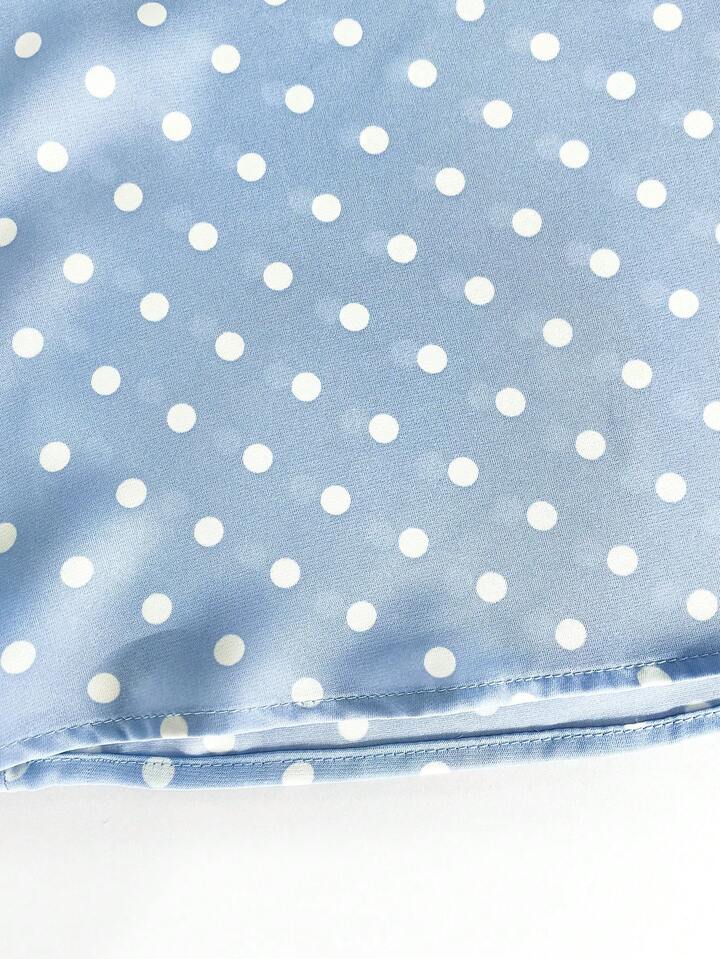 Sky Blue Bow Tie Blouse – Chic Business Casual Office Shirt