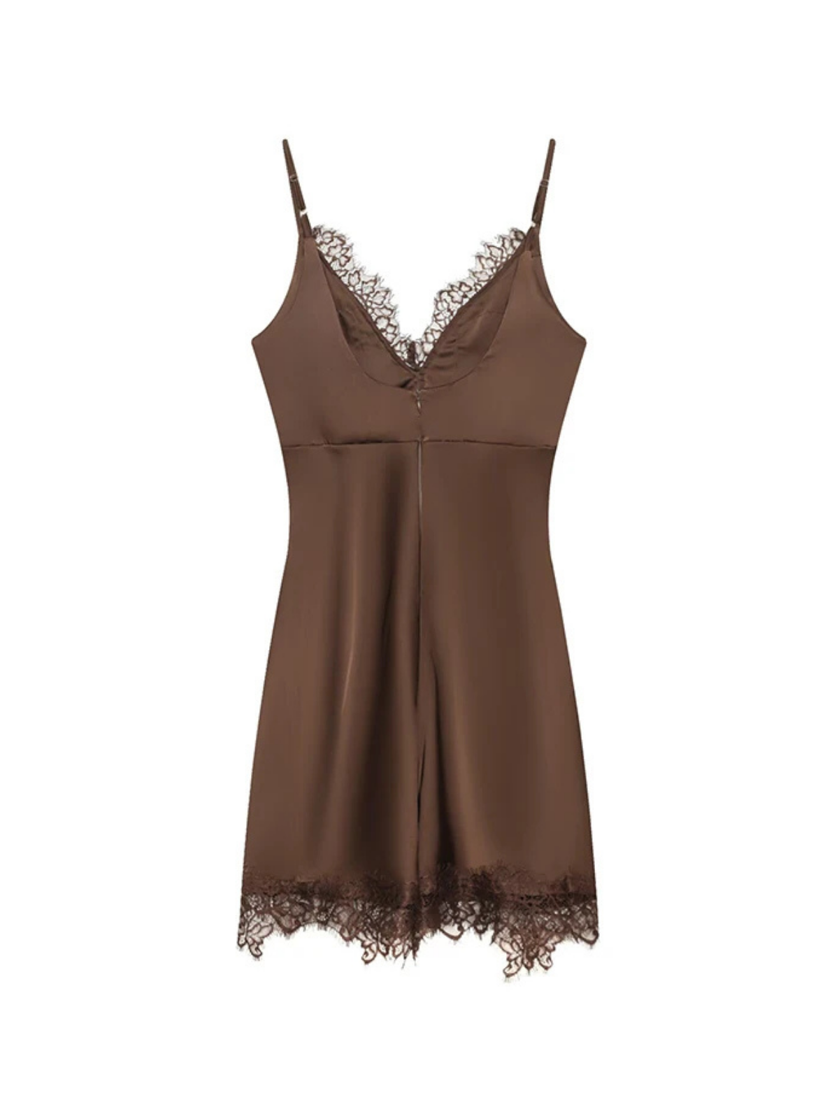 Lace Patchwork V Neck Sling Dress