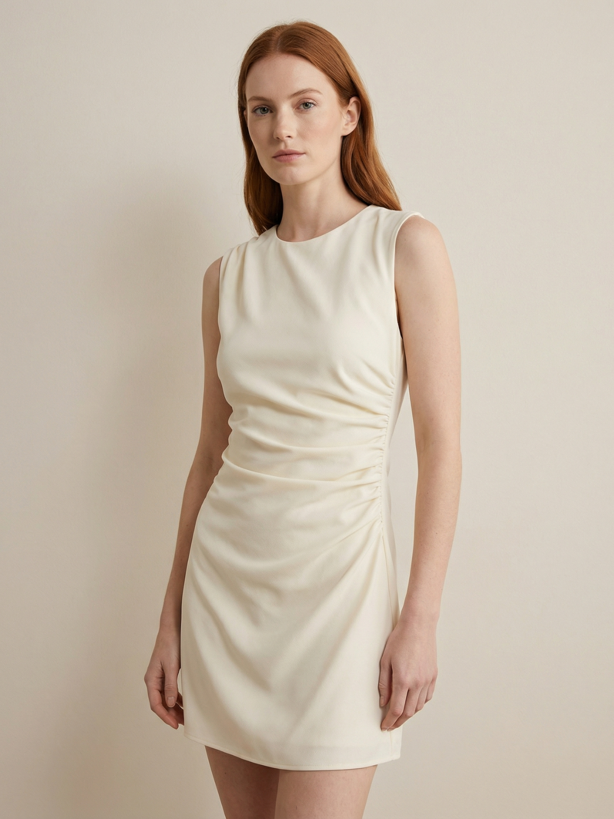 Elegant Style Draped Mini Mirage Dress